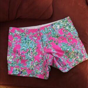 Callahan Pink and Green Bermuda Shorts Vibrant Summer Style
